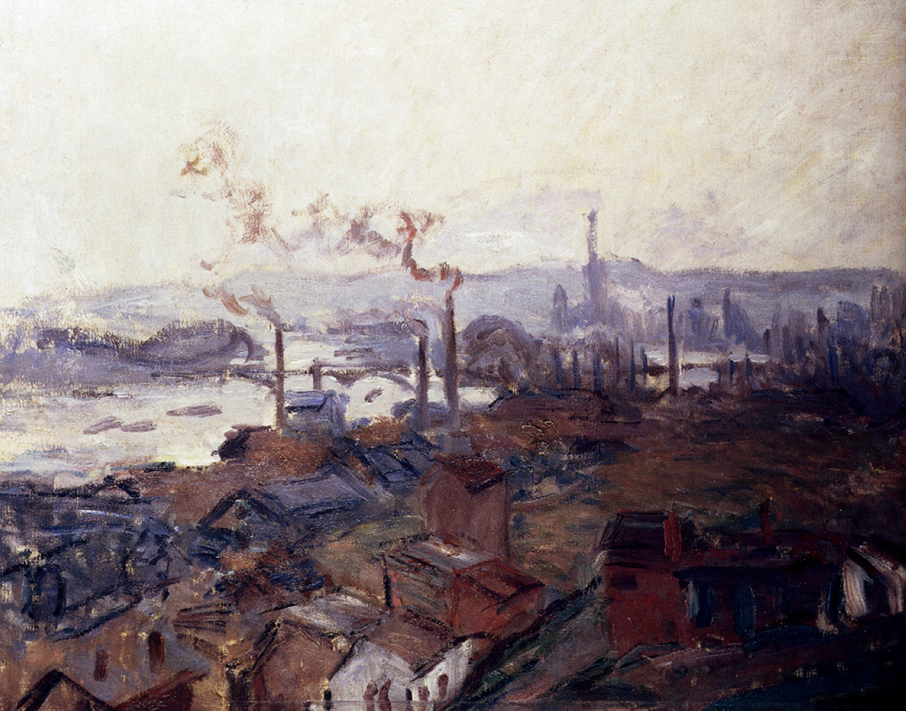 General View Of Rouen From St.Catherines Bank 1891